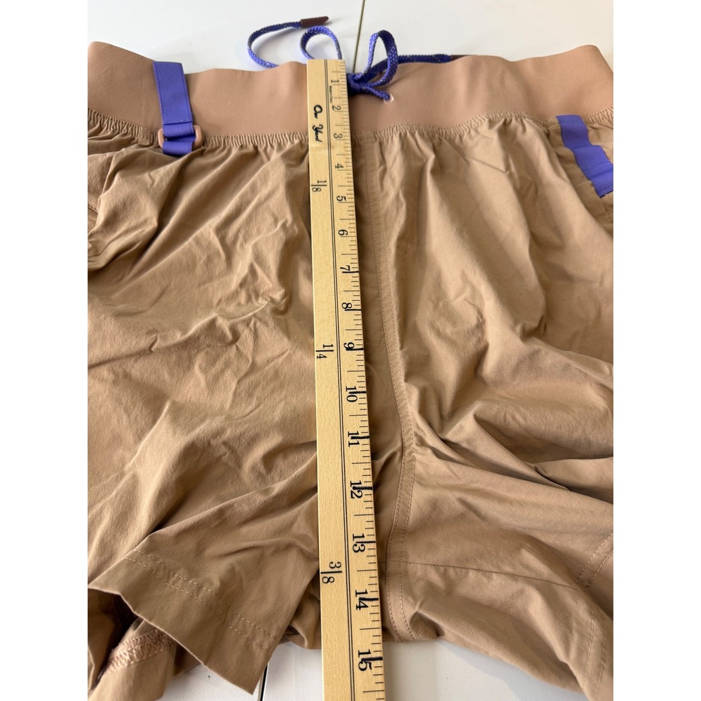Lululemon Cargo Shorts Women 12 Tan Brown Hiking Utility Detours Welcome - Picture 6 of 9